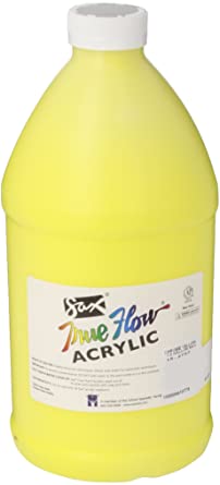 Photo 2 of Sax True Flow Heavy Body Acrylic Paint, 1/2 Gallon, Chrome Yellow - 439277
