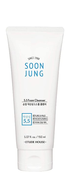 Photo 1 of ETUDE HOUSE SoonJung 5.5 Foam Cleanser 150ml | Hypoallergenic cleansing foam for sensitive skin | Korean Skin Care
