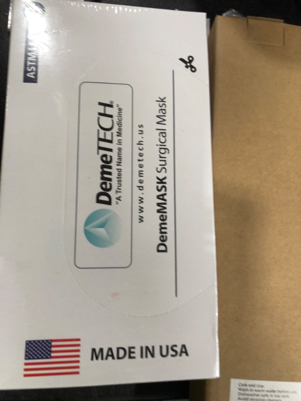 Photo 1 of Box of 50 4-Ply ASTM Level 3 Face Masks, Disposable (Blue) by PlastCare USA

