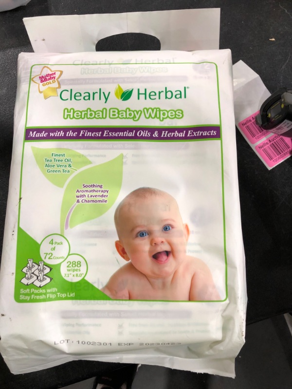 Photo 1 of Clearly Herbal Soft Baby Wipes 72 Count (72 Count x 4Packs
