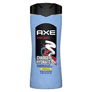 Photo 1 of AX Sport Blast Charge & Hydrate Body Wash for Men, Energizing Citrus Fragrance, 100% Recycled Bottle, 16 oz
