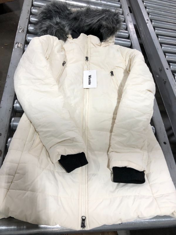 Photo 1 of Wantdo Women's Hooded Warm Winter Coat Quilted Thicken Puffer Jacket with Removable Hood SMALL
