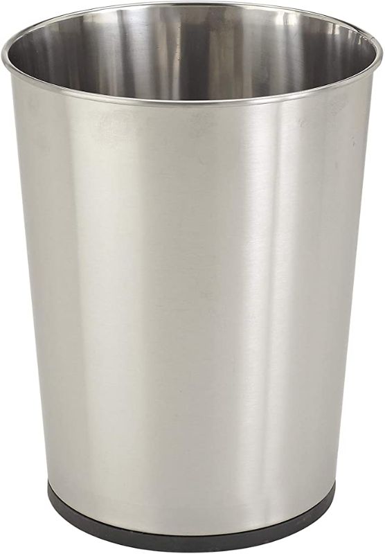 Photo 1 of Bath Bliss Stainless Steel Trash Can-5-Liter Wastebasket Perfect for Bathroom, Bedroom, Office, Small Space Living 11 Inches
