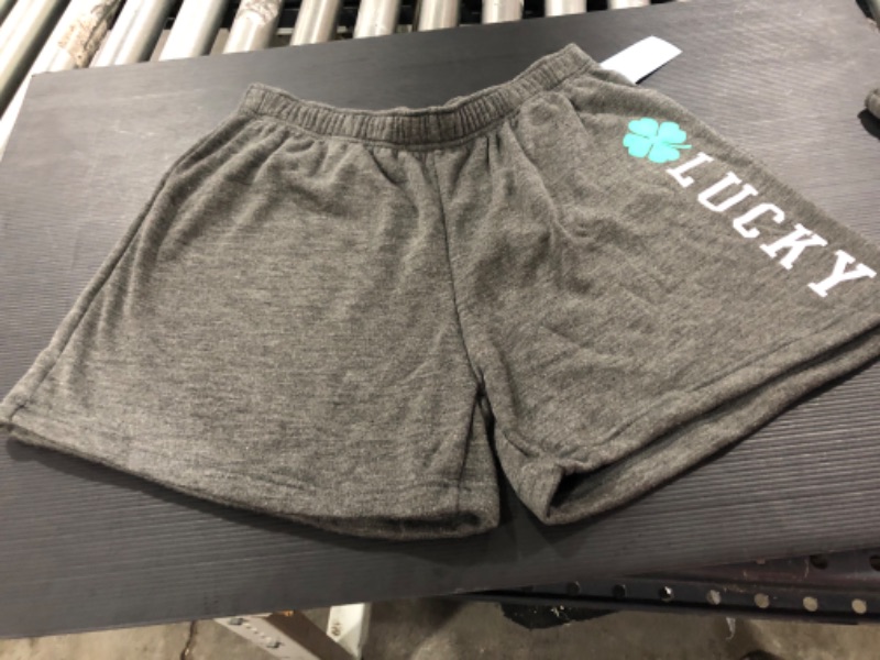 Photo 1 of Women's St. Patrick's Day Lucky Graphic Jogger Shorts - Gray
SIZE : M
