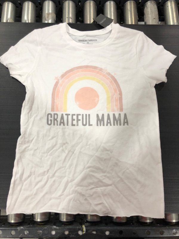 Photo 1 of women's t-shirt
white
"GREATFUL MAMA"
size: XS