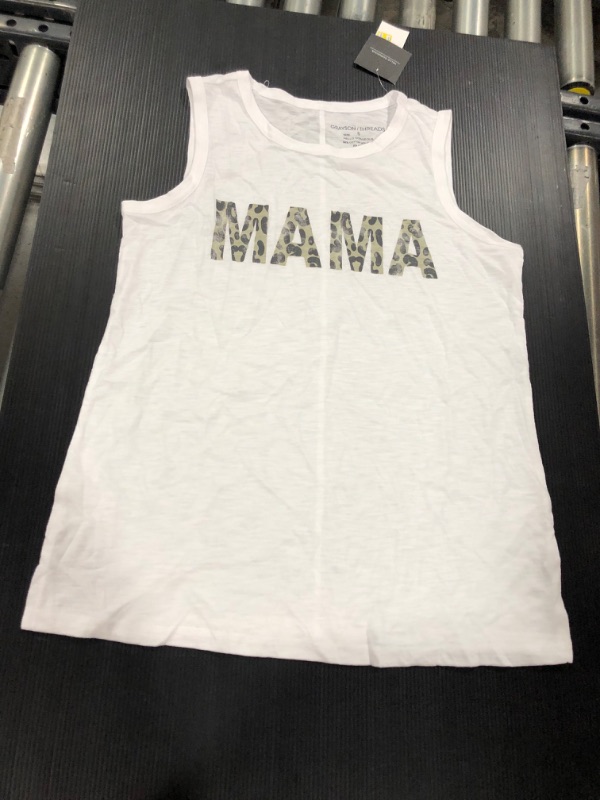 Photo 1 of GRAYSON/THREADS
WOMEN'S TANK TOP
WHITE
"MAMA"
size: XS