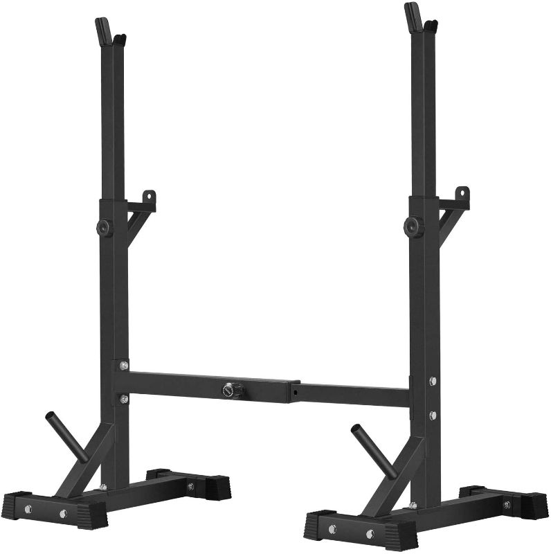 Photo 1 of BangTong&Li Squat Rack Stand,Barbell Rack,Bench Press Rack Stand Home Gym Adjustable Weight Rack 550Lbs
