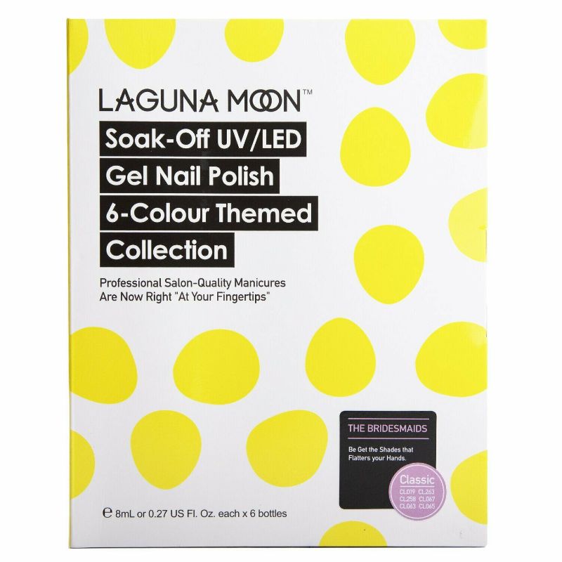 Photo 1 of Laguna Moon Soak-Off UV LED Gel Nail Polish 6-Color Themed Collection
