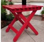 Photo 1 of  Patio Accent Table: Adirondack Folding Table: Pepper