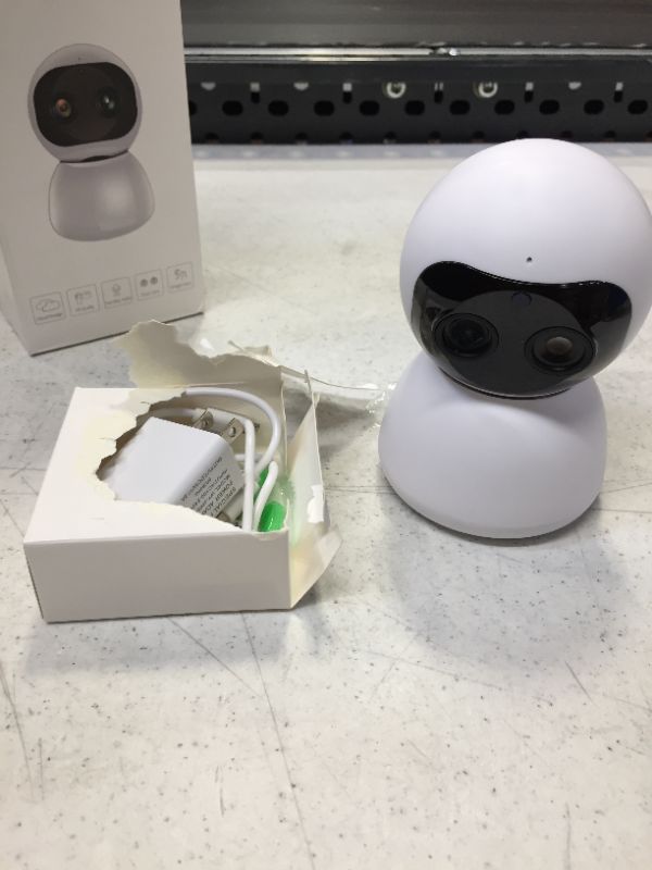 Photo 2 of Dengker Dual-Lens Indoor Security 2.4GHz WiFi Camera,Local and Network Storage, 1080P Resolution, Voice Chat, Motion Track, Store/Home Guards, Old Citizens/Children Guardianship, Pets Monitor