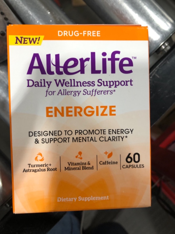 Photo 4 of AllerLife Energize Capsules, Daily Allergy Supplements & Energy Support, 60-Count