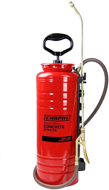 Photo 1 of Chapin International 1949 Industrial Open Head Sprayer for Professional Concrete Applications, 3.5 gallons, Red