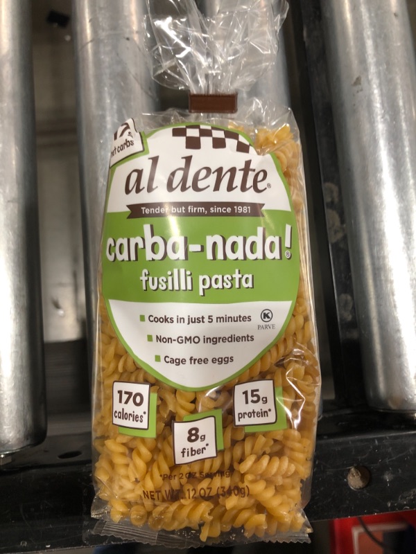 Photo 2 of Al Dente Carba-Nada Fusilli, Reduced Carb, High Protein Pasta, 72 Ounce, Pack of 6