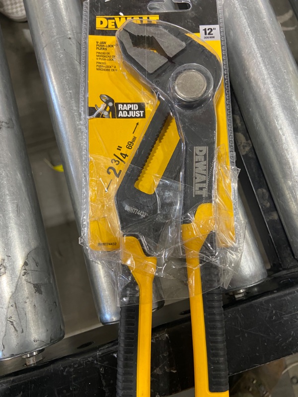 Photo 1 of 12" DeWalt V-Jaw Pliers 2- 3/4