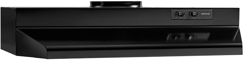 Photo 1 of Broan-NuTone 423623 Range Hood Insert with Light Exhaust Fan for Under Cabinet, 6.0 Sones, 190 CFM, 36 Inch, Black
