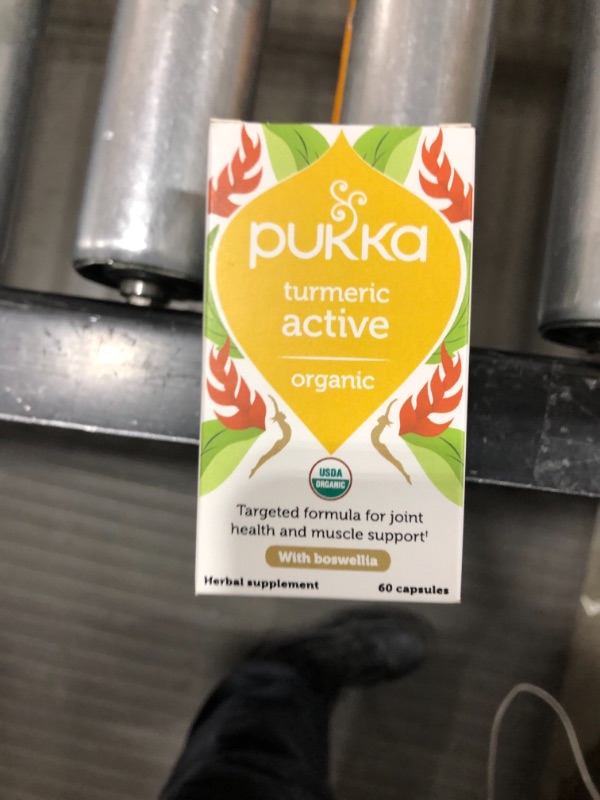 Photo 2 of Pukka Organic Herbal Supplements Turmeric Active 60 Capsules
