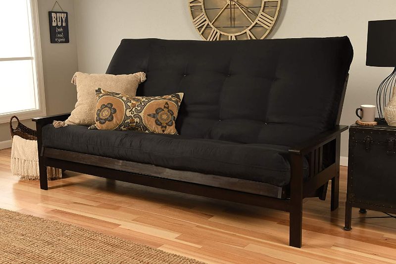 Photo 1 of  Suede Black Queen-size Futon Mattress Only