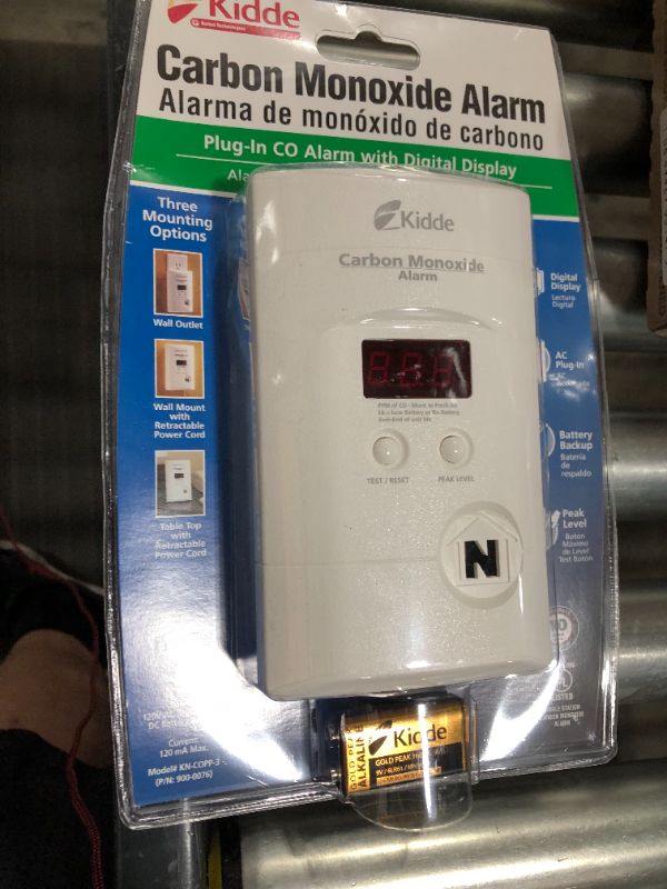 Photo 2 of Kidde Nighthawk Carbon Monoxide Detector, AC-Plug-In with Battery Backup, Digital Display
