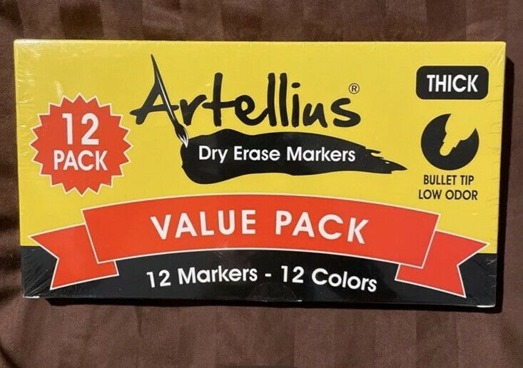 Photo 1 of Artellius dry erase markers 12 Colors
