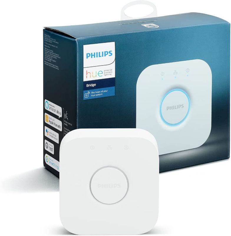 Photo 1 of Philips Hue Smart Hub (Compatible with Amazon Alexa, Apple HomeKit, and Google Assistant)
