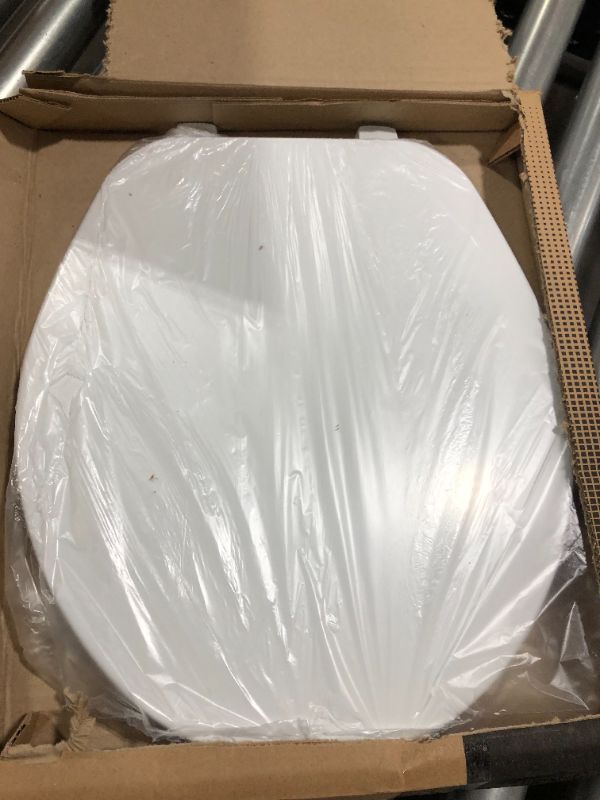 Photo 2 of BEMIS 70 000 Toilet Seat, ROUND, Plastic, White
