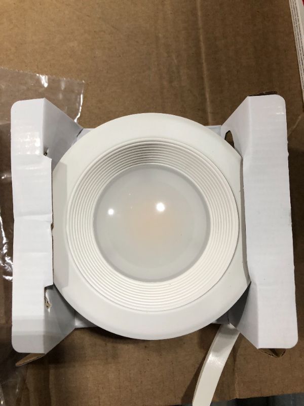 Photo 2 of 4 in. Selectable Integrated LED Recessed Trim Downlight 30 Configurations in 1 Fixture High Ceiling Output T20 Compliant
