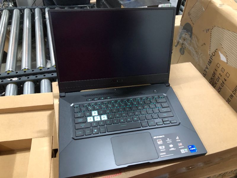 Photo 3 of ASUS TUF Dash 15 (2021) Ultra Slim Gaming Laptop, 15.6” 144Hz FHD, GeForce RTX 3050 Ti, Intel Core i7-11370H, 8GB DDR4, 512GB PCIe NVMe SSD, Wi-Fi 6, Windows 10, Eclipse Grey Color, TUF516PE-AB73
