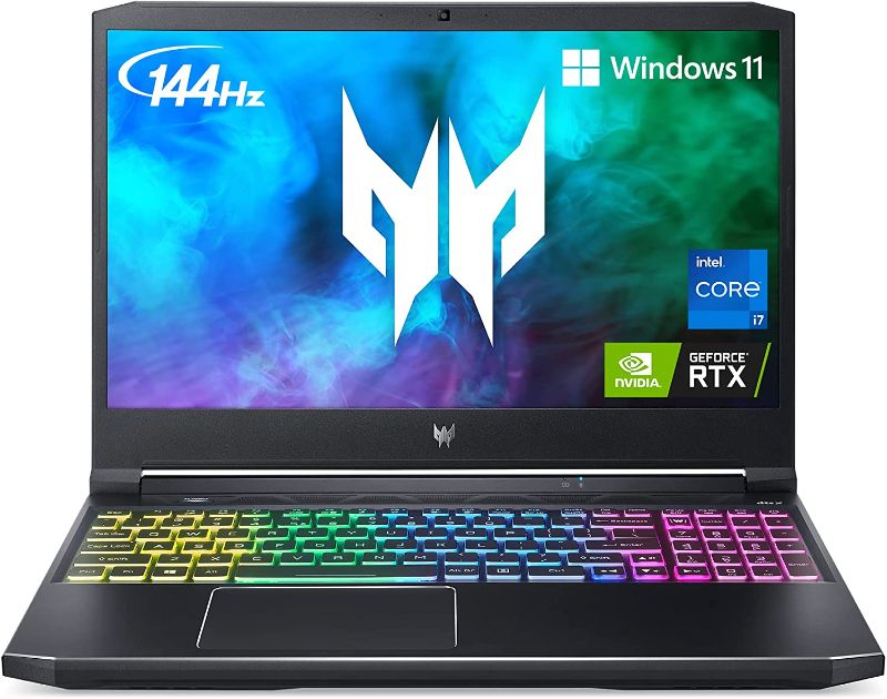 Photo 1 of Acer Predator Helios 300 PH315-54-760S Gaming Laptop | Intel i7-11800H | NVIDIA GeForce RTX 3060 Laptop GPU | 15.6" Full HD 144Hz 3ms IPS Display | 16GB DDR4 | 512GB SSD | Killer WiFi 6 | RGB Keyboard
