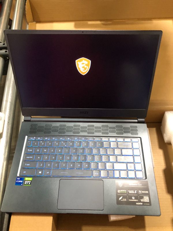 Photo 2 of MSI Stealth 15M Gaming Laptop: 15.6" 144Hz FHD 1080p Display, Intel Core i7-11375H, NVIDIA GeForce RTX 3060, 16GB, 512GB SSD, Thunderbolt 4, WiFi 6, Win10, Carbon Gray (A11UEK-009)
