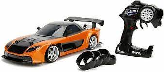 Photo 1 of Jada Toys - Fast Furious 1:10 Drift Genuine Remote R/C - Mazda RX-7 Race Car
