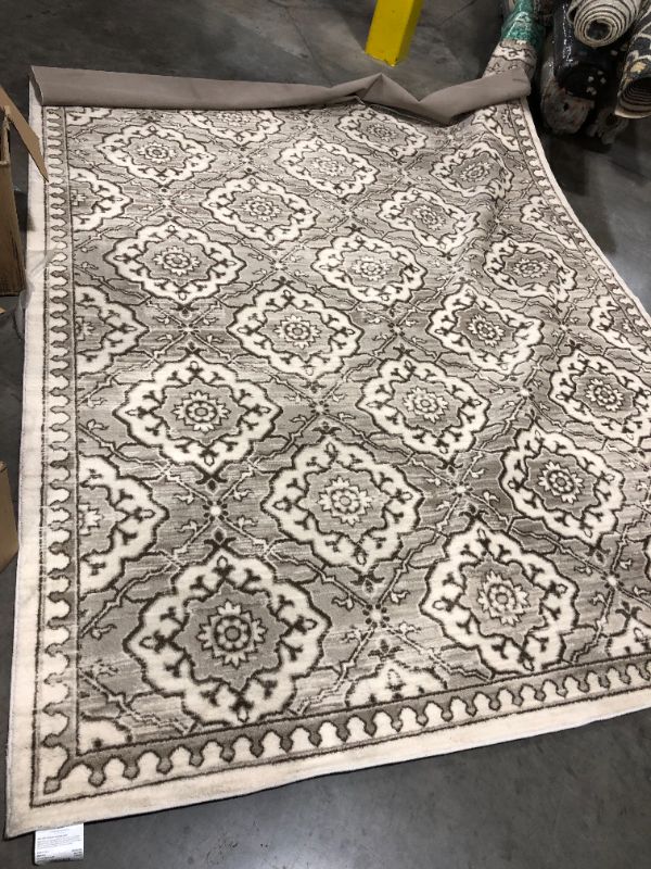 Photo 2 of 7'x10' Kenbridge Persian Style Border Tile Print Mushroom Rug - Threshold™
