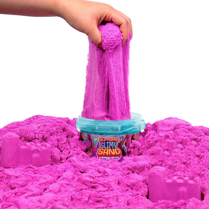 Photo 1 of SLIMYSAND by Horizon Group USA, 1.5 Lbs of Stretchable, Expandable, Moldable Cloud Slime, Non Stick, Slimy Play Sand in A Reusable Bucket