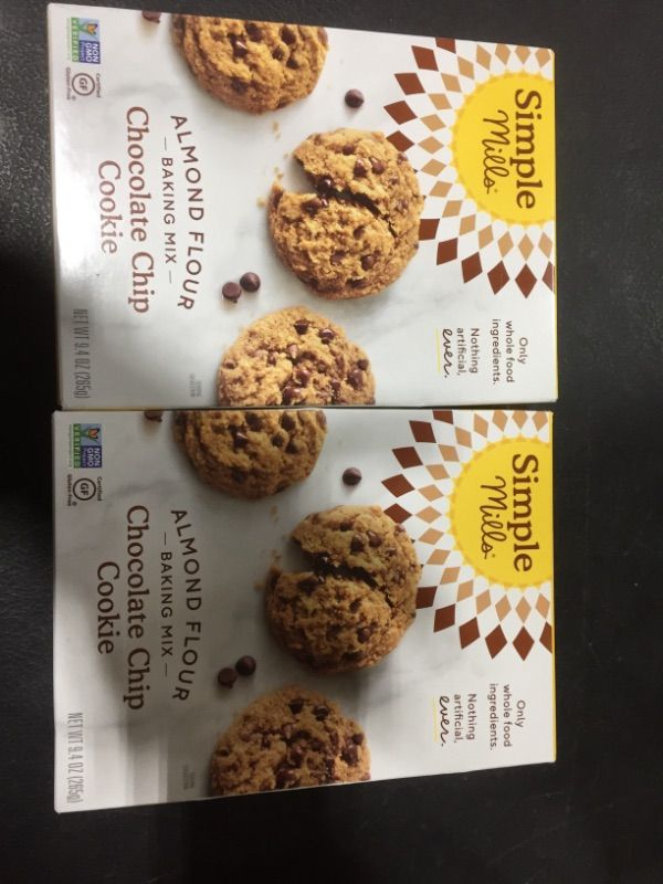 Photo 3 of Simple Mills Almond Flour Baking Mix, Gluten Free Chocolate Chip Cookie Dough Mix, Made with whole foods set of 2 EXP 01/20/22