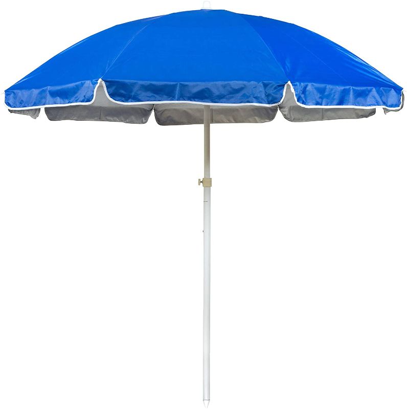 Photo 1 of 6.5' Portable Beach and Sports Umbrella by Trademark Innovations (Blue)
