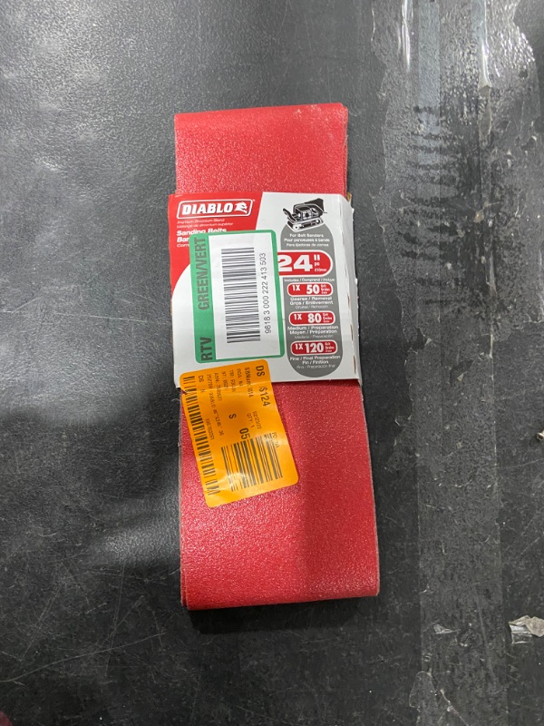 Photo 1 of 24in Red Sanding Belt