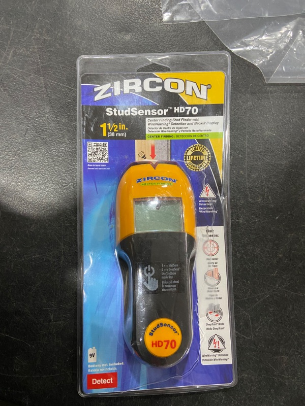 Photo 2 of Zircon StudSensor HD70 Stud Finder
