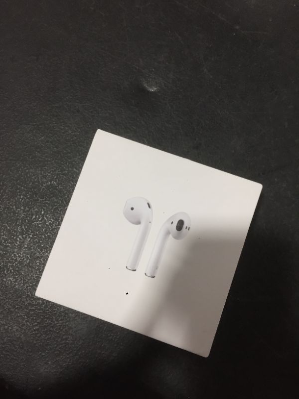 Photo 2 of Apple AirPods (2nd Generation) MV7N2AM/a with Charging Case - Stereo - Wireless - Bluetooth - Earbud - Binaural - in-ear
