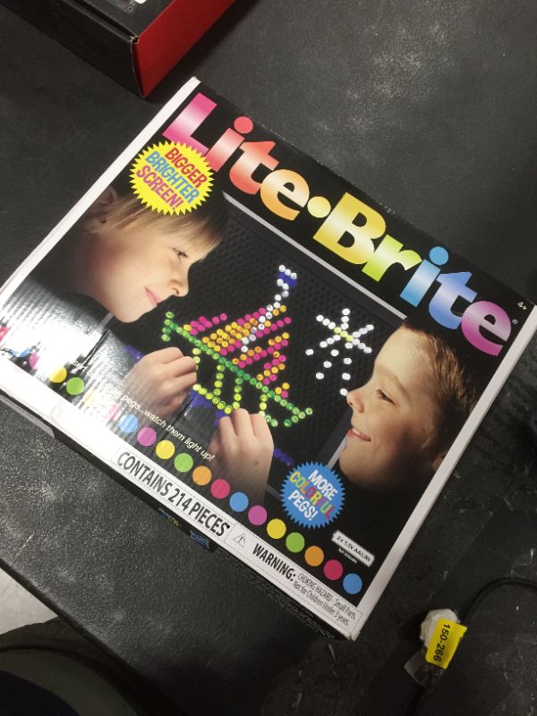 Photo 2 of Basic Fun Lite-Brite Ultimate Classic Retro and Vintage Toy, Gift for Girls and Boys, Ages 4+ (Packaging May Vary), Multicolor
