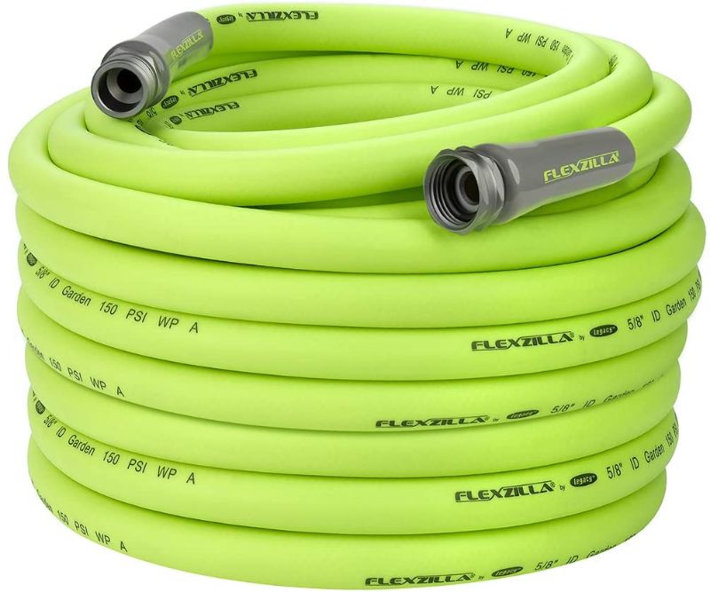 Photo 1 of Flexzilla HFZG5100YW Garden Lead-in Hose 5/8 in. x 100 ft, Heavy Duty, Lightweight, Drinking Water Safe, Green
