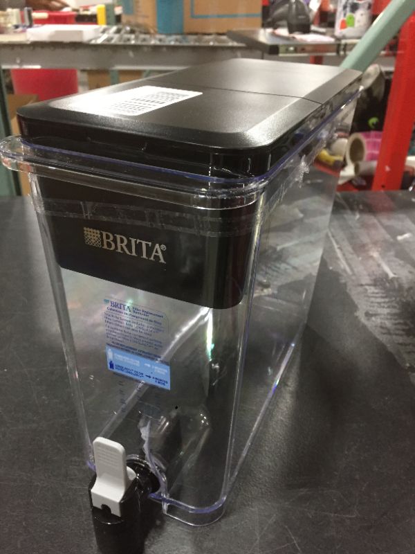 Photo 2 of Brita Extra Large 18 Cup UltraMax Water Dispenser and Filter - BPA Free - Black
