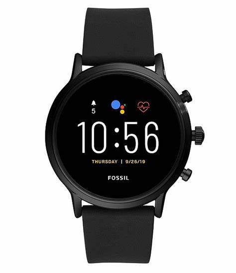 Photo 1 of Fossil Men's Gen 5 Smartwatch the Carlyle HR Black Silicone
