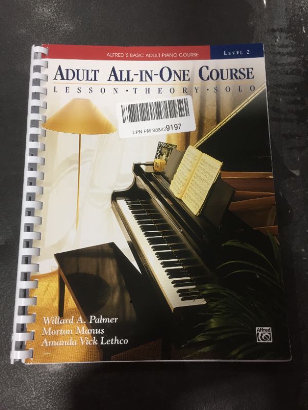 Photo 2 of Alfred's Basic Adult All-in-One Course: Lesson, Theory, Technic (Alfred's Basic Adult Piano Course) Plastic Comb – June 1, 2011
