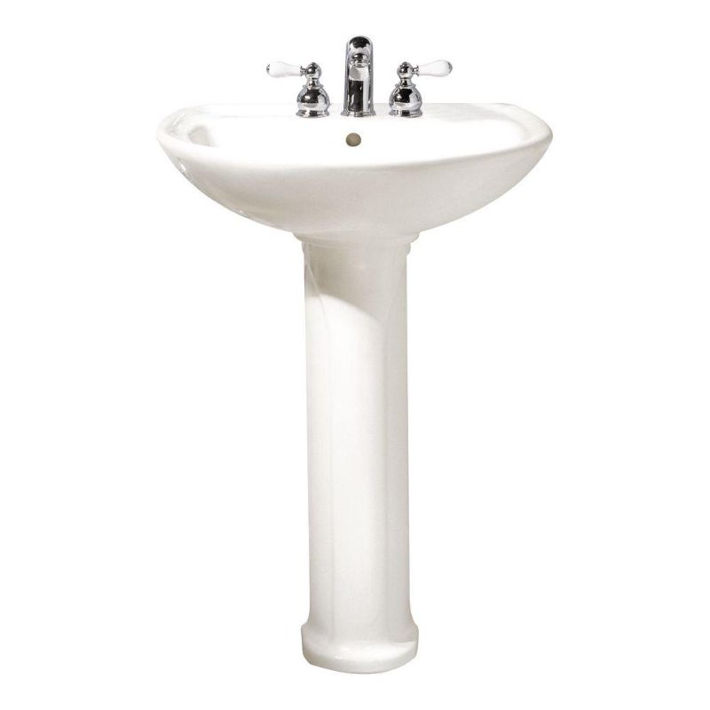 Photo 1 of American Standard Cadet Pedestal Sink Leg in White
