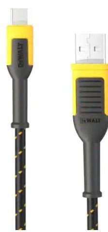 Photo 1 of DEWALT 4 ft. Reinforced Braided Cable for USB-A to USB-C