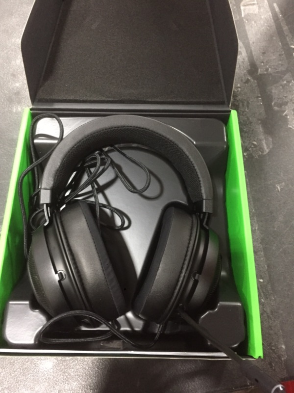 Photo 2 of Razer Kraken Ultimate RGB USB Gaming Headset: THX 7.1 Spatial Surround Sound - Chroma RGB Lighting - Retractable Active Noise Cancelling Mic - Aluminum & Steel Frame - for PC - Classic Black
