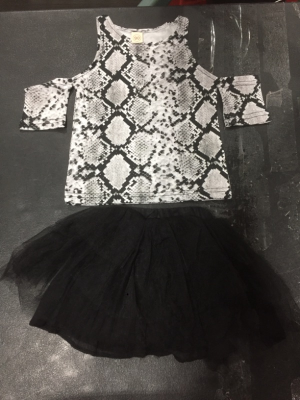 Photo 1 of SKIRT AND SNAKE TOP FOR TODDLER 