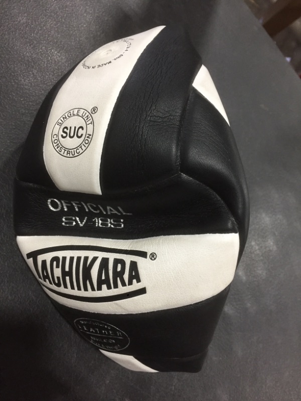 Photo 1 of Tachikara Institutional Quality Composite Leather Volleyball, Royal-White
