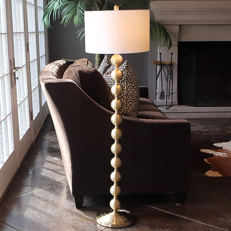 Photo 1 of Decor Therapy PL3892 Floor Lamp, 16.14x16.14x59, Brushed Brass
