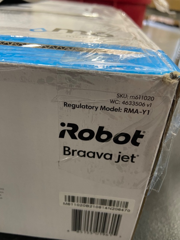 Photo 4 of iRobot Braava Jet M6 (6110) Ultimate Robot Mop- Wi-Fi Connected, Precision Jet Spray, Smart Mapping, Works with Alexa, Ideal for Multiple Rooms, Recharges...
