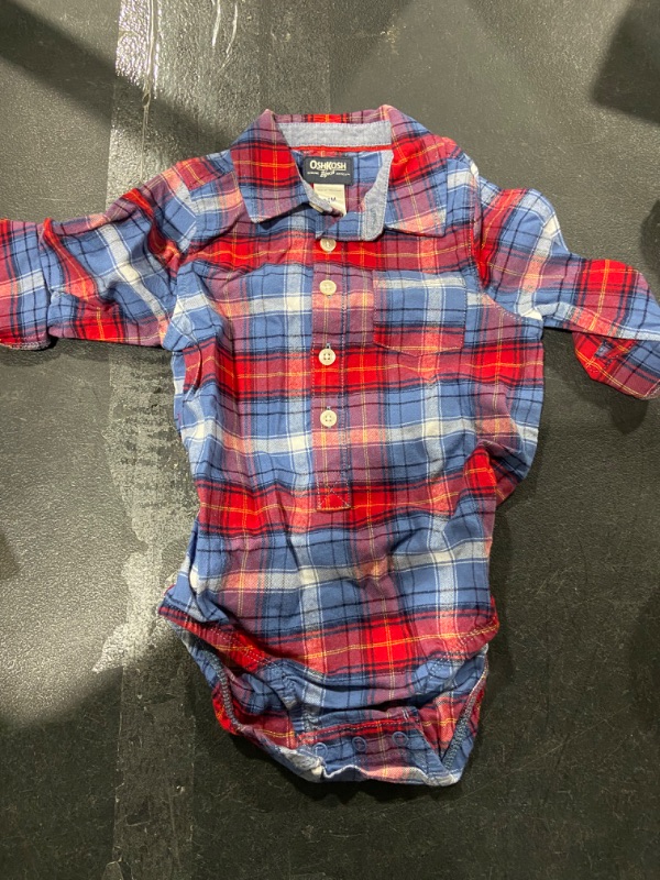 Photo 1 of OSHKOSH 24M Toddler Woven Flannel Bodysuit for Toddlers